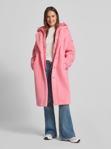 Frieda & Freddies Teddy-Mantel mit Steppeinsatz Modell 'GINE2' Pink 1