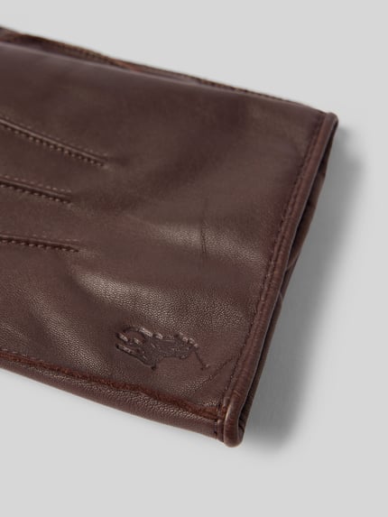 Polo Ralph Lauren Handschuhe mit Label-Detail Dunkelbraun 2