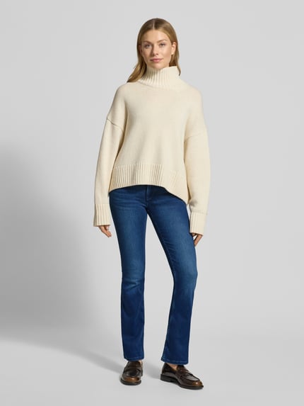 Mustang Flared jeans met 5-pocketmodel, model 'Shelby' Marineblauw - 1