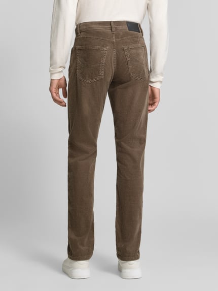 Pierre Cardin Spodnie sztruksowe o kroju straight fit z elastycznej mieszanka bawełny model 'Laval' Antracytowy 5