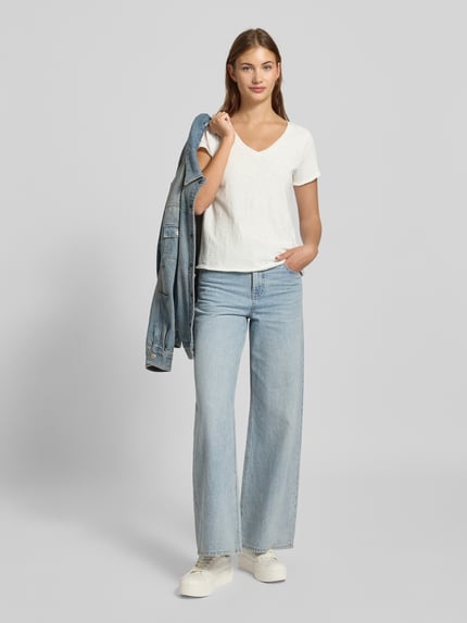 Marc O'Polo DENIM Regular Fit T-Shirt aus reiner Baumwolle Offwhite 1