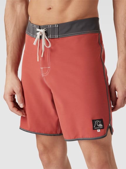 Quiksilver Badehose mit Label-Patch Modell 'ORIGINAL SCALLOP' Rot 3