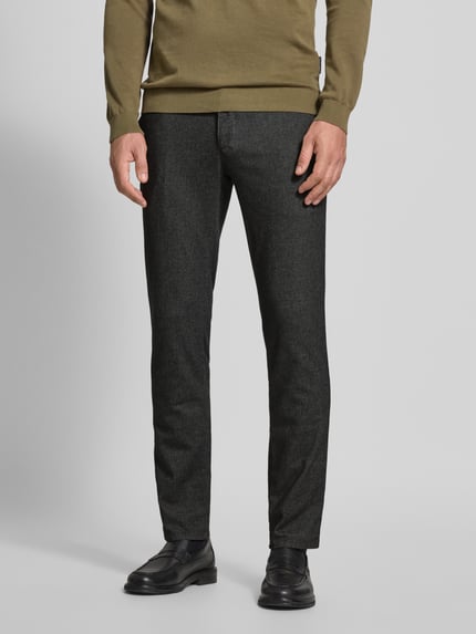 Brax Slim Fit Hose mit Gesäßtaschen Modell 'Fabio' Mittelgrau 4