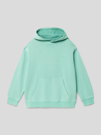 Element Hoodie met kangoeroezak, model 'CORNELL' Groen - 1