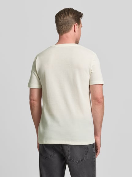 Tom Tailor Denim Regular Fit T-Shirt aus Baumwoll-Mix Offwhite 5