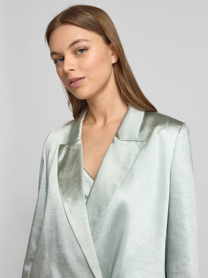 Jake*s Cocktail Blazer mit Knopfverschluss Lind Melange 3
