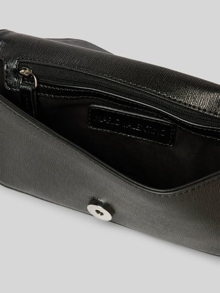 Valentino Bags Torebka z detalem z logo model ‘MATERIA’ Czarny 4