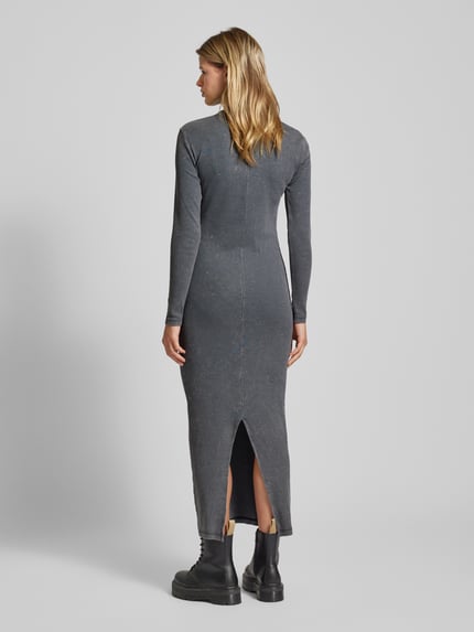 ONLY Maxi-jurk met fijnrib, model 'VALERIE' Zwart - 5