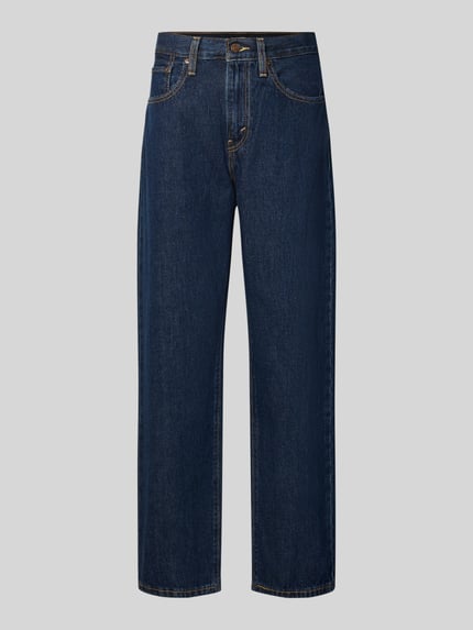 Productfoto, donkerblauwe katoendenim met rechte pijpen, Relaxed Fit Jeans uit puur katoen model 'EASY DAD' van Levi's® 300, dames jeans