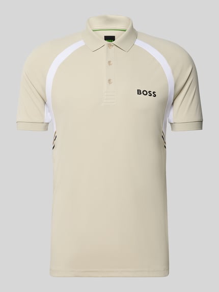 Slim fit poloshirt met korte knoopsluiting, model 'PL_TOC SPIN CB' Shop The Look MANNEQUINE