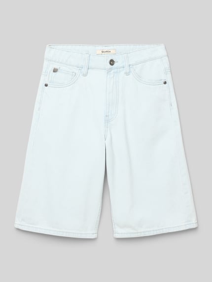 Garcia Bermuda in 5-pocketmodel met labeldetails Lichtblauw - 1