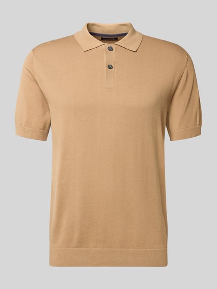 Regular Fit Poloshirt in Strick-Optik Shop The Look MANNEQUINE
