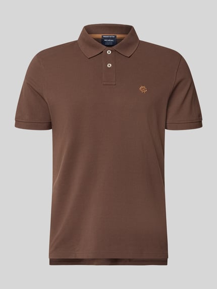 MCNEAL Regular Fit Poloshirt mit Label-Stitching Schlamm 2