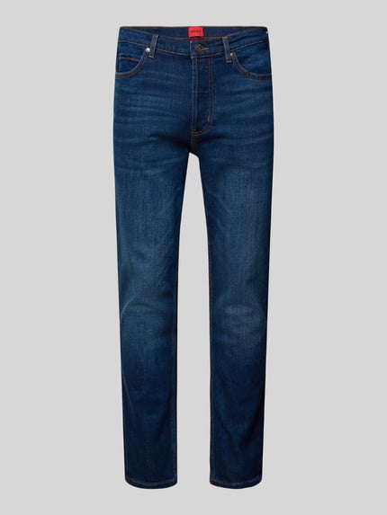 HUGO Tapered fit jeans in 5-pocketmodel Jeansblauw - 2