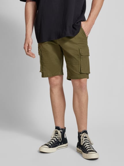 ONLY & SONS Regular Fit Cargoshorts mit Gürtelschlaufen Modell 'CAM' Khaki 4
