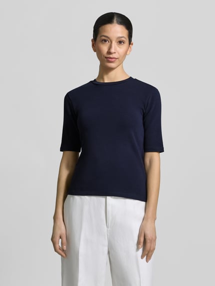 Christian Berg Woman Slim fit T-shirt in halflange mouwen-design Donkerblauw - 4