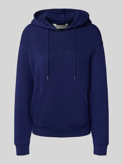 MSCH Copenhagen Hoodie aus Viskose-Mix mit Logo Modell 'IMA' Dunkelblau 2