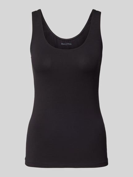 Shaped fit tanktop met katoen Shop The Look MANNEQUINE