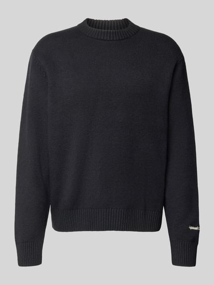 JACK & JONES Strickpullover mit Label-Stitching Modell 'NORREBRO' Black 2