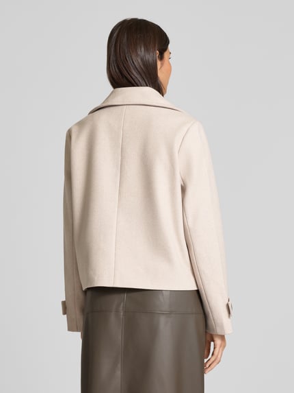 VILA Jacke mit Reverskragen Modell 'SOLO' Beige 5