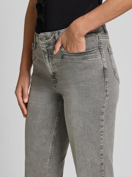 MORE & MORE Bootcut Jeans mit Eingrifftaschen Dunkelgrau 3