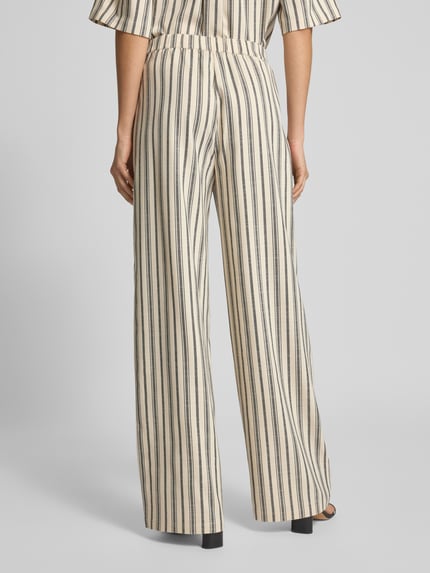 Jake*s Collection Straight Leg Stoffhose mit Bundfalten Beige 5