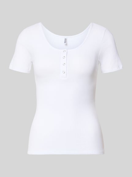 Slim Fit T-Shirt aus Baumwoll-Mix Modell 'KITTE' Shop The Look MANNEQUINE