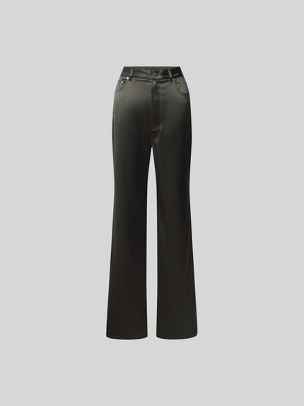 Flared Stoffhose mit 5-Pocket-Design Shop The Look MANNEQUINE