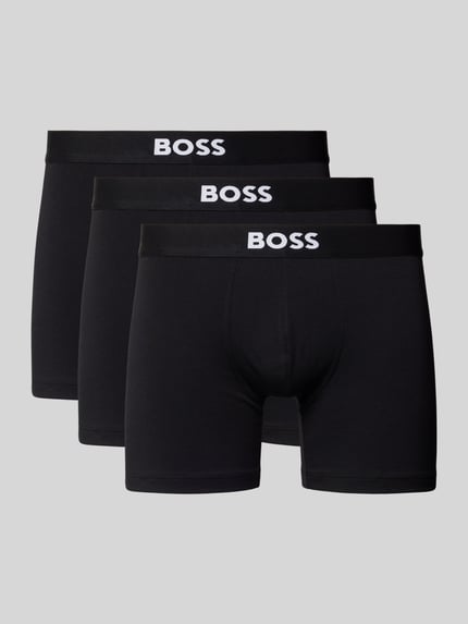 BOSS Boxershorts mit elastischem Logo-Bund im 3er-Pack Modell 'ONE'
Black 1
