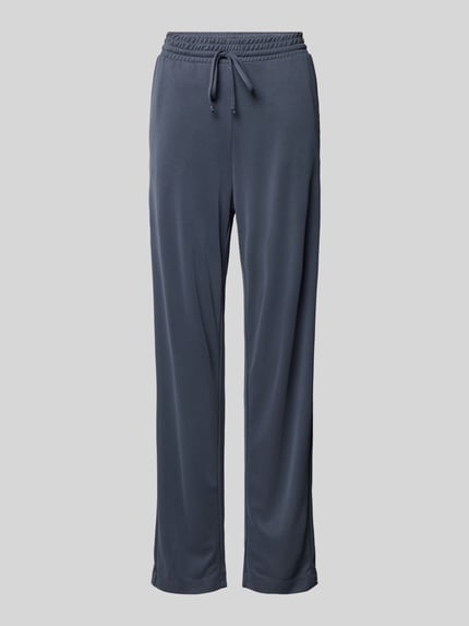 mbyM Straight leg stoffen broek met steekzakken, model 'Berin' Donkerblauw - 2