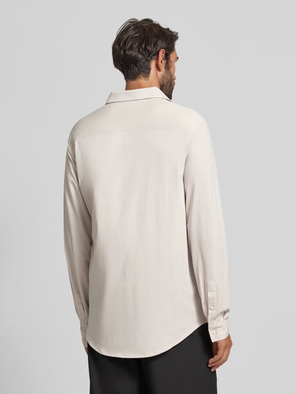 Armani Exchange Regular Fit Freizeithemd mit Haifischkragen Stein 5