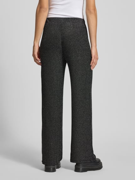 ONLY Wide Leg Hose mit elastischem Bund Modell 'CAROL' Silber 5