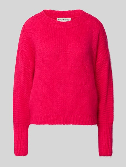 LOLLYS LAUNDRY Oversized Strickpullover mit Mohair-Anteil Modell 'Isolde' Pink 2