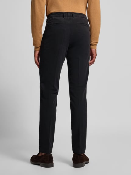 BOSS Slim fit broek van katoenmix, model 'KAITON1' Zwart - 5