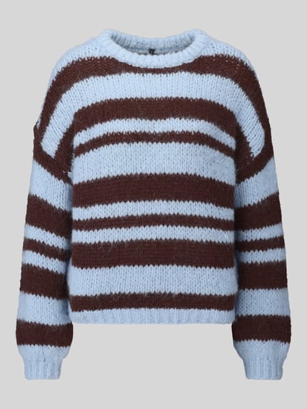 ONLY Pullover mit kuscheligem Grobstrick Hellblau 2