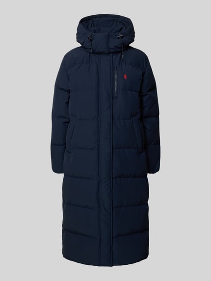 Polo Ralph Lauren Płaszcz pikowany z kapturem Granatowy 2
