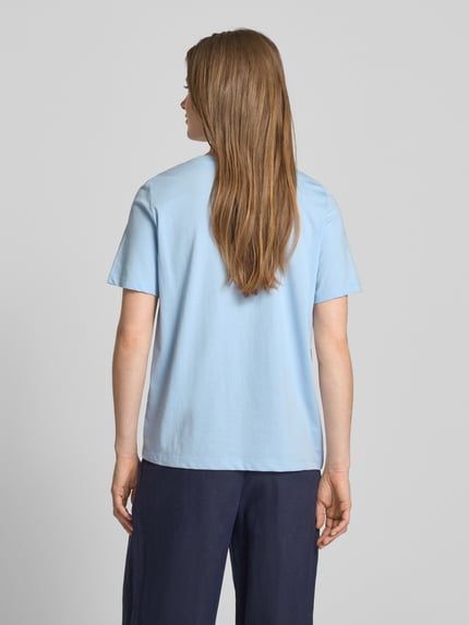 s.Oliver RED LABEL T-shirt o kroju relaxed fit z czystej bawełny Jasnoniebieski 5