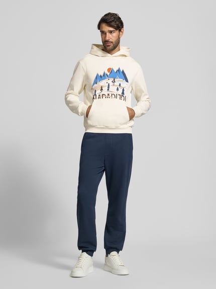 Napapijri Hoodie mit Label-Print Weiss 1
