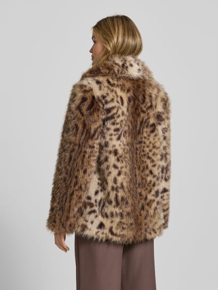 PETITE M. Jacke mit Kunstfellbesatz Mittelbraun 5
