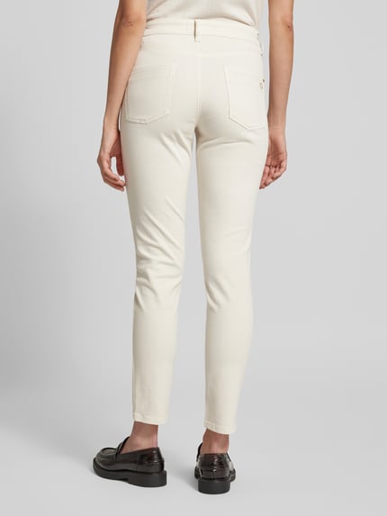 CAMBIO Slim Fit Jeans mit verkürztem Schnitt Modell 'PIPER' Offwhite 5
