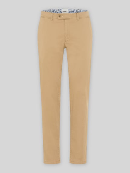 Brax Regular fit chino van katoenmix model 'Evans' Camel - 2