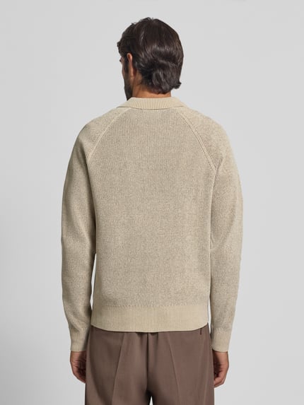 Jake*s Studio Men Strickpullover mit Polokragen Beige 5