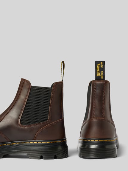 Dr. Martens Buty chelsea z naturalna skóra z naszywka z logo Średniobrązowy 2