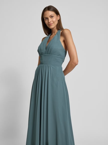 Mascara Abendkleid mit gelegten Falten Schilf 3