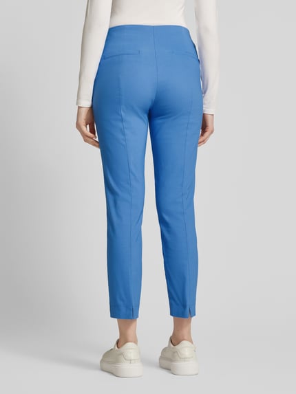 Christian Berg Woman Spodnie materiałowe o skróconym kroju slim fit Niebieski 5