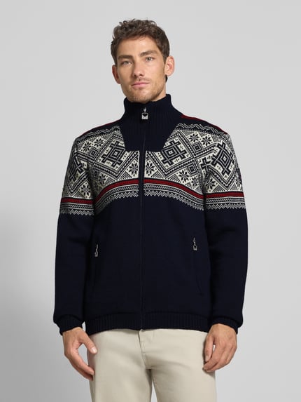 Dale of Norway Kardigan rozpinany z czystej wełny Model „TAURASI” Granatowy 4