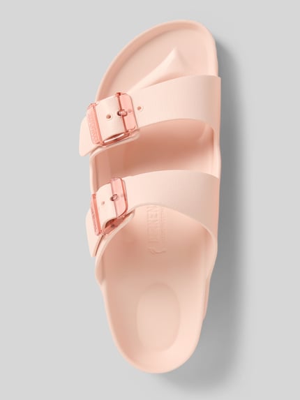 Birkenstock Slides mit Dornschließen Modell 'ARIZONA STEALTH BUCKLE' Hellrosa 3