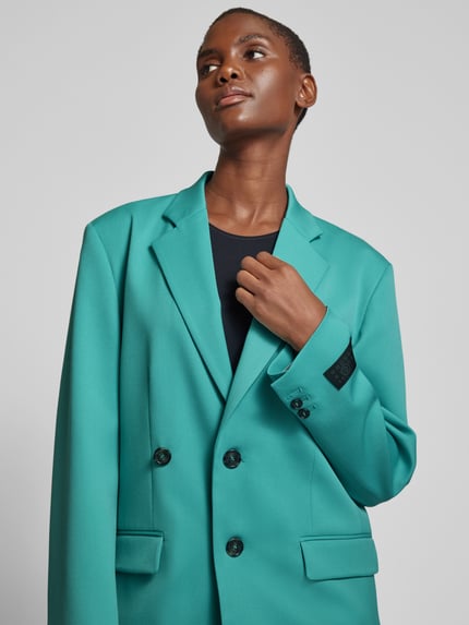 MM6 Maison Margiela Blazer met reverskraag Turquoise - 3