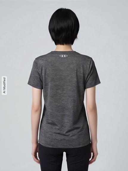 Under Armour Regular Fit Sport-T-Shirt mit LOGO-Print Modell 'Tech SSV- Twist' Black 5