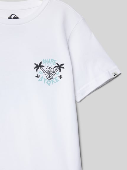 Quiksilver T-shirt z okrągłym dekoltem Biały 2
